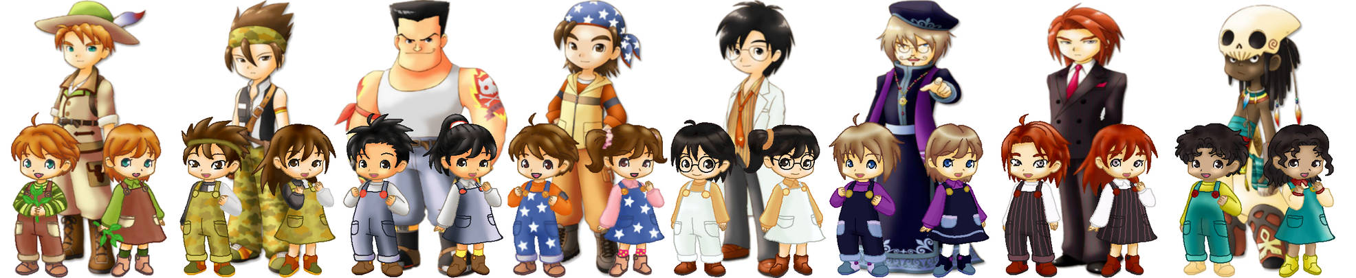 harvest moon hero of leaf valley children