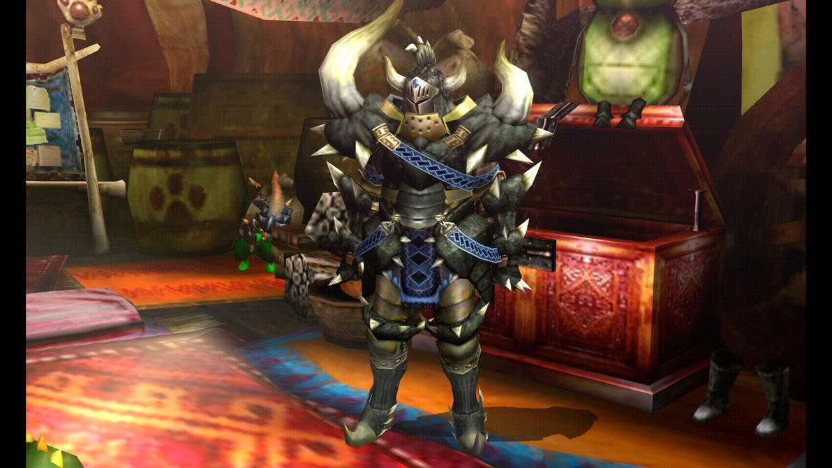 Monster Hunter Black Diablos Armor (Hunting Horn) by Gegopat on DeviantArt
