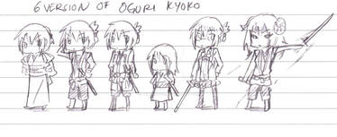 6 version of Oguri Kyoko