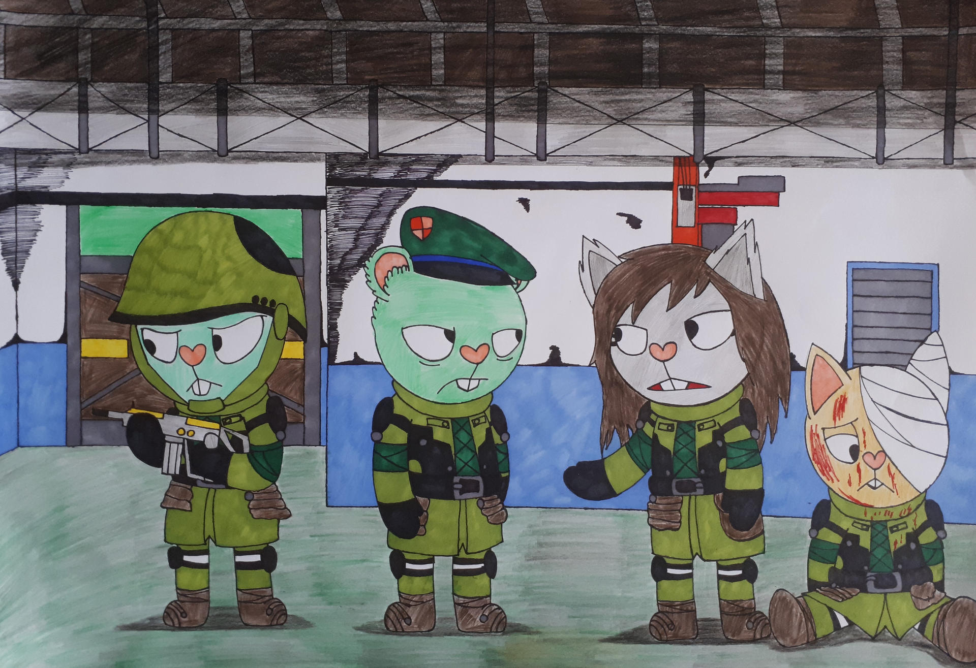 HTF: Battle Fatigue by PowerDrillKiller on DeviantArt