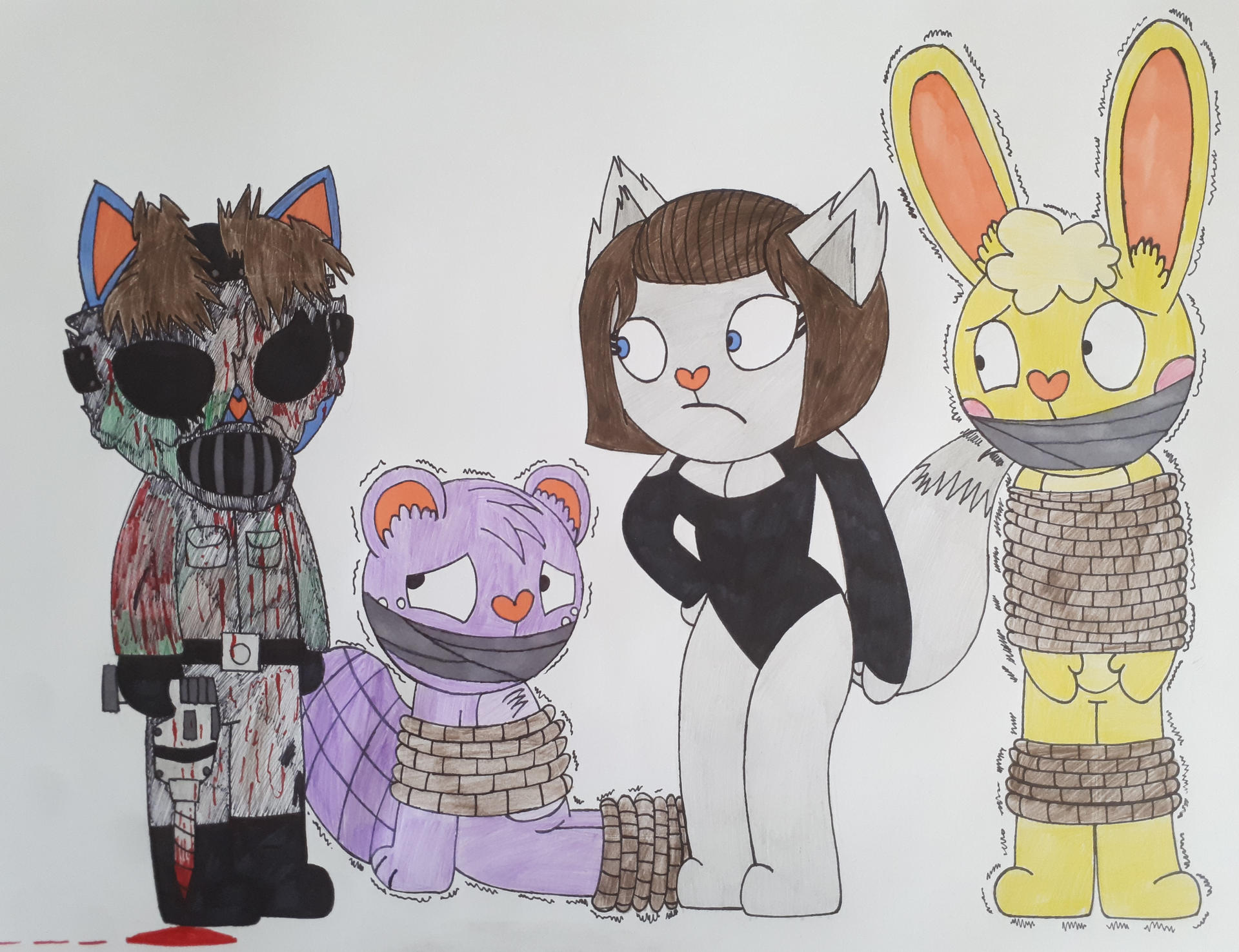 HTF: Krimson meets the Driller Killer by PowerDrillKiller on DeviantArt
