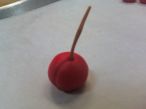 Marzipan Cherry close up