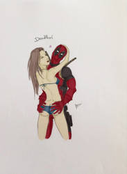 Deadpool with a girl