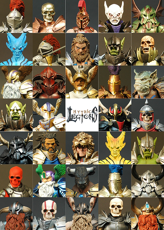 Mythic Legions Headshots