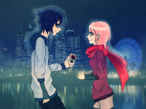 SasuSaku - City Night Date