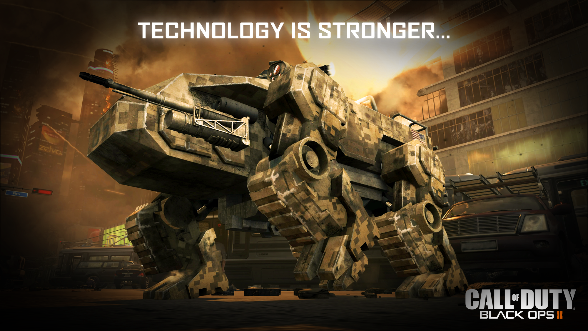 Black Ops II Wallpaper: Technology is Stronger...