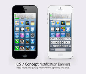 iOS 7 Concept: Notification Banner