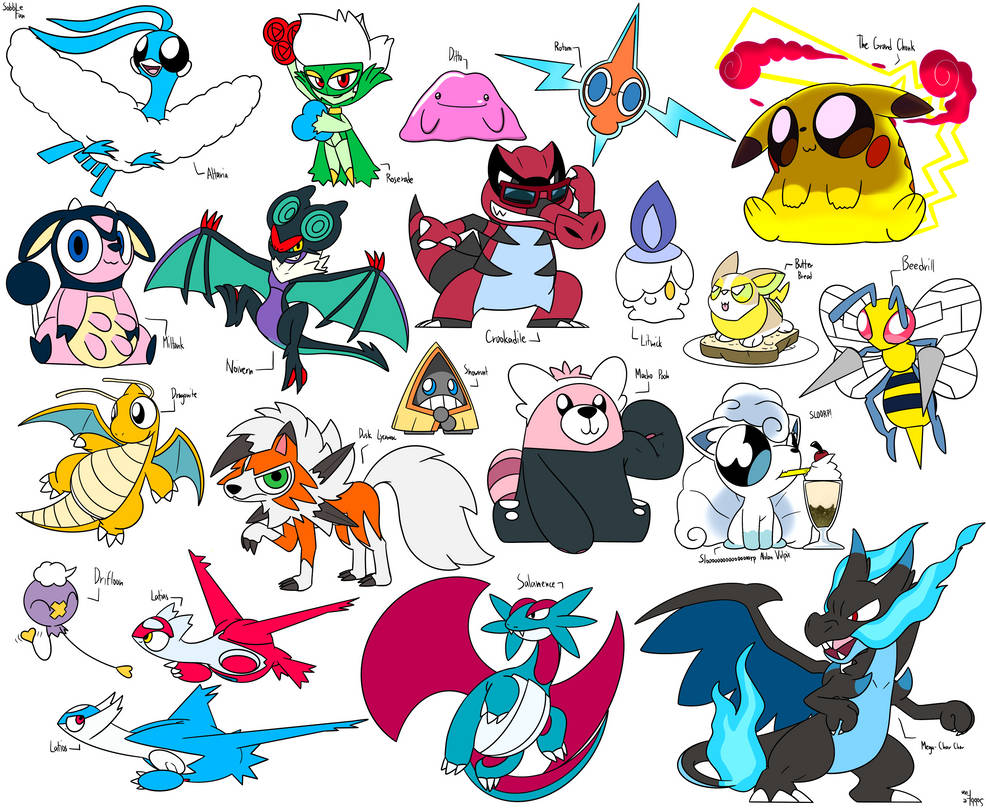 Bunch of Pokemon #2 by SobbleFan on DeviantArt
