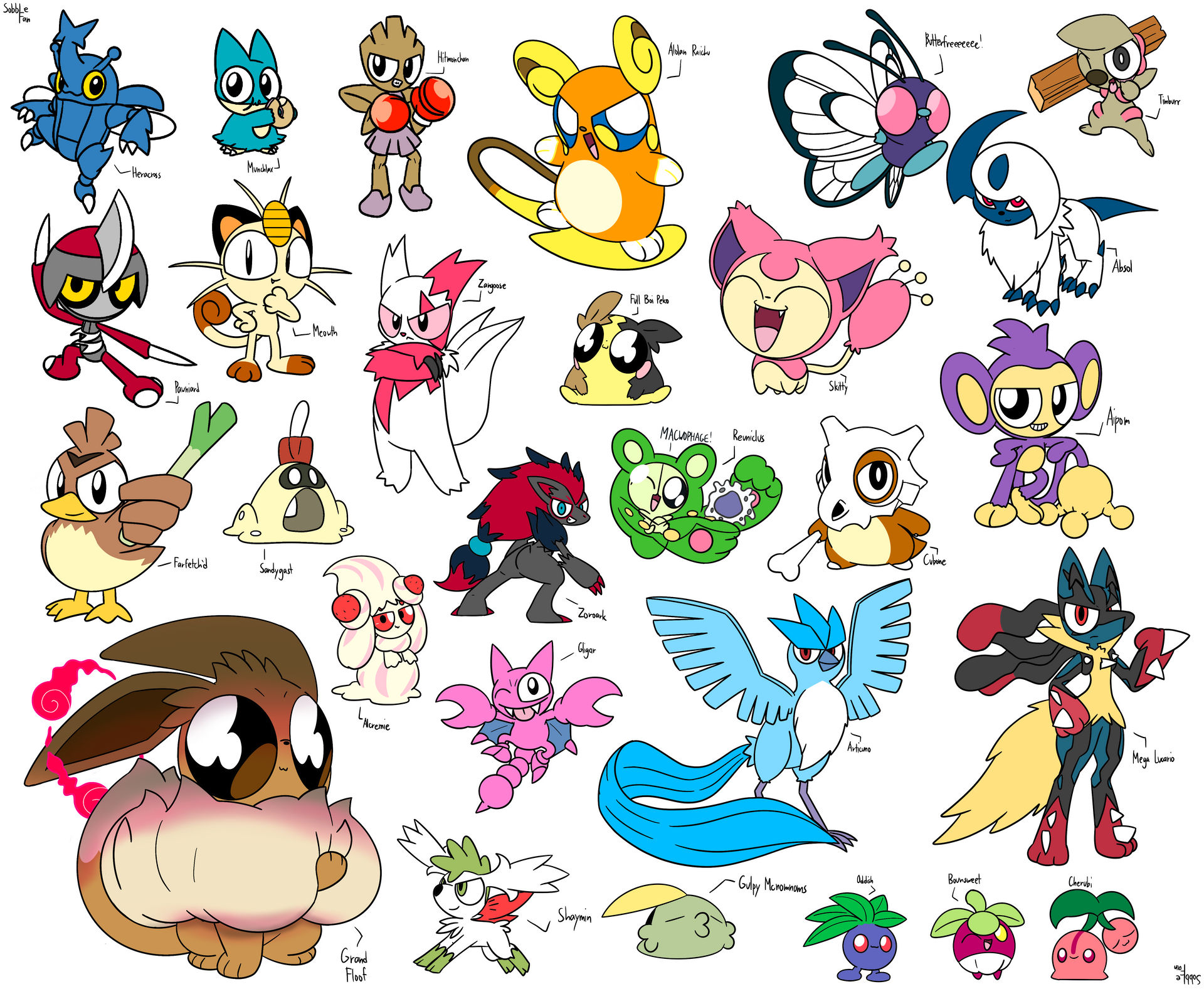 Bunch of Pokemon #3 by SobbleFan on DeviantArt