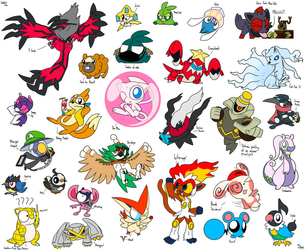 Bunch of Pokemon #4 by SobbleFan on DeviantArt