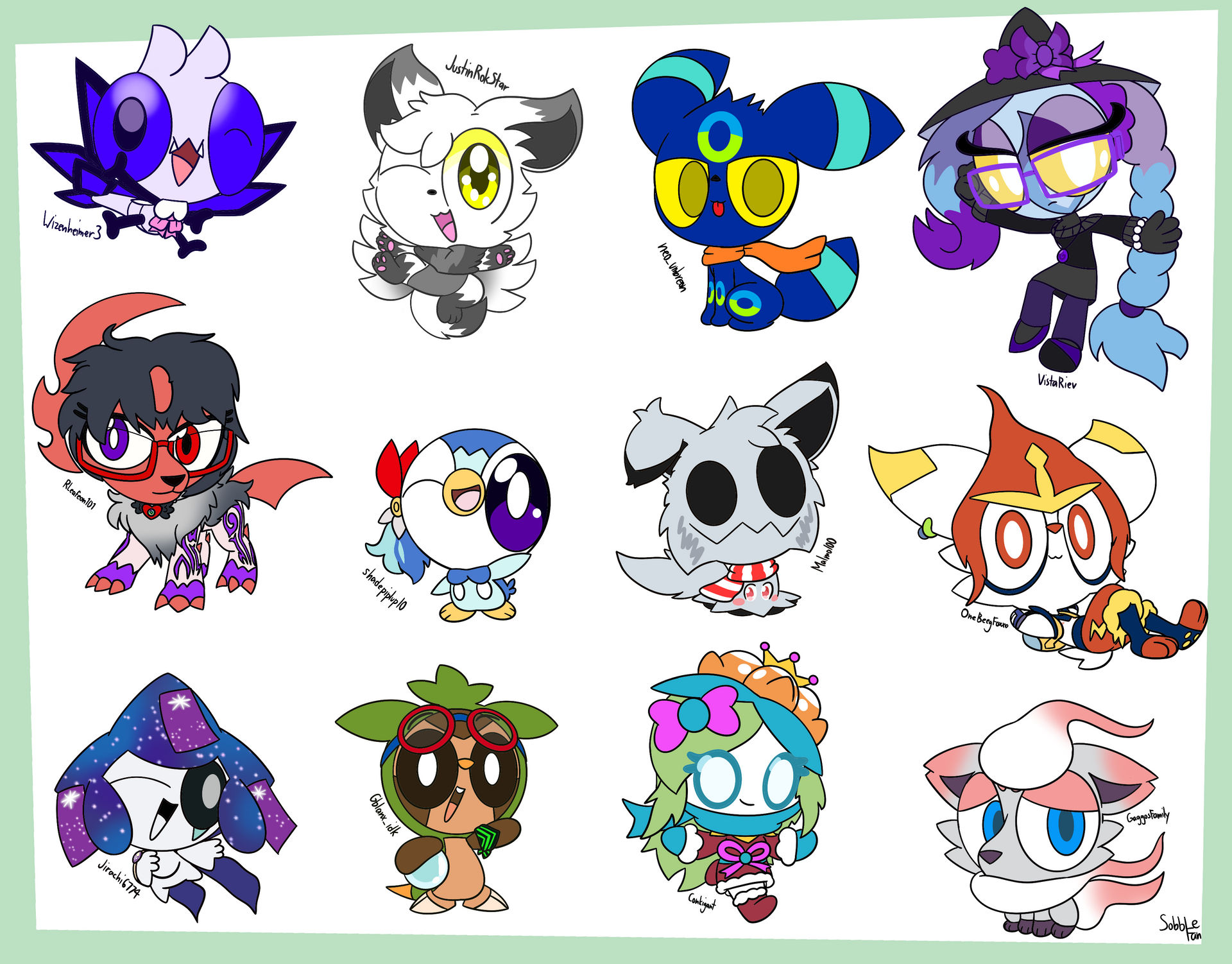 Christmas Twitter Raffle Winners by SobbleFan on DeviantArt