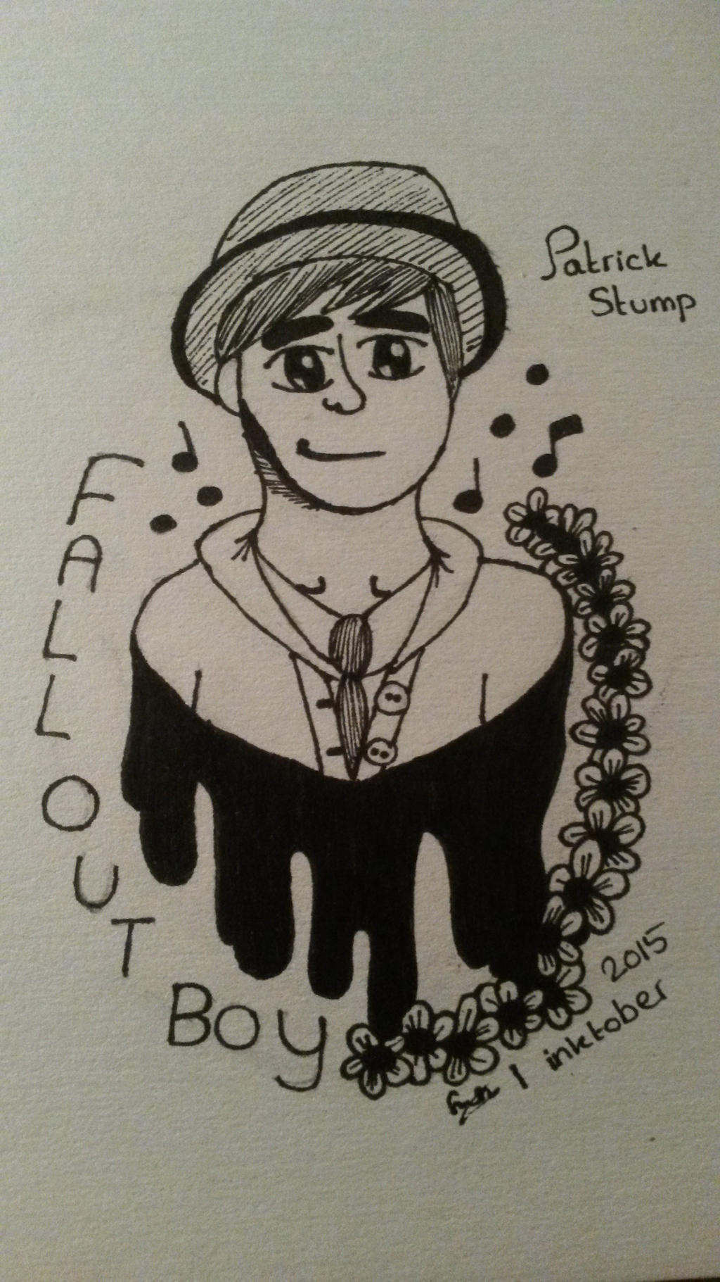 Inktober Day 1: Patrick Stump (Fall Out Boy)