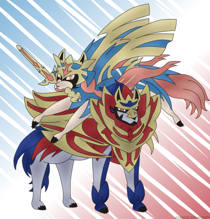 Zacian and Zamazenta's Crowned Forms by WillDinoMaster55 on DeviantArt