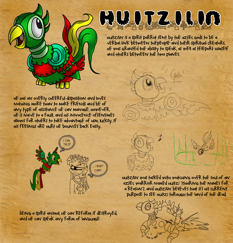 BA ref sheet 1: Huitzilin