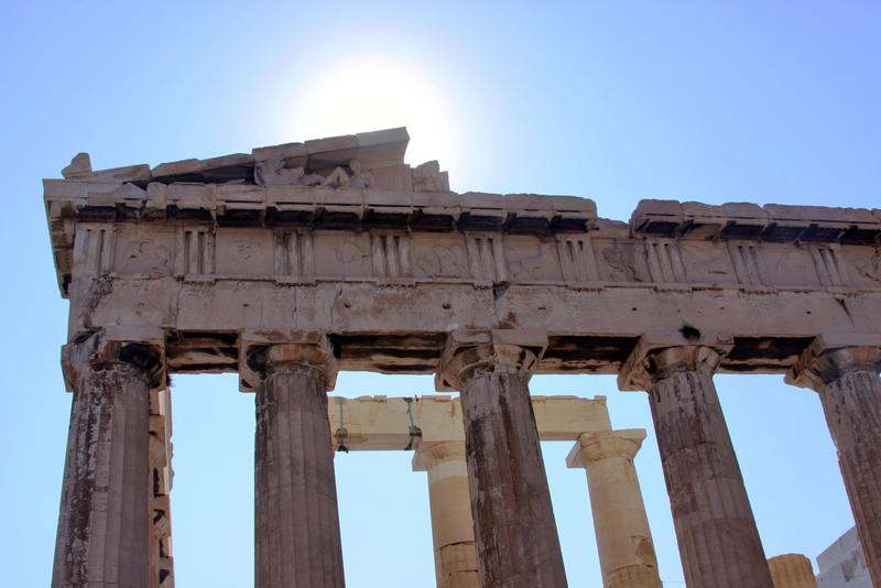 Sun and Parthenon