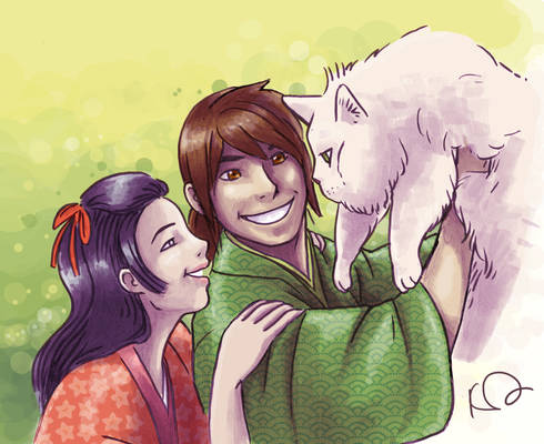 Kojuro, Nakatani and ... Cat!