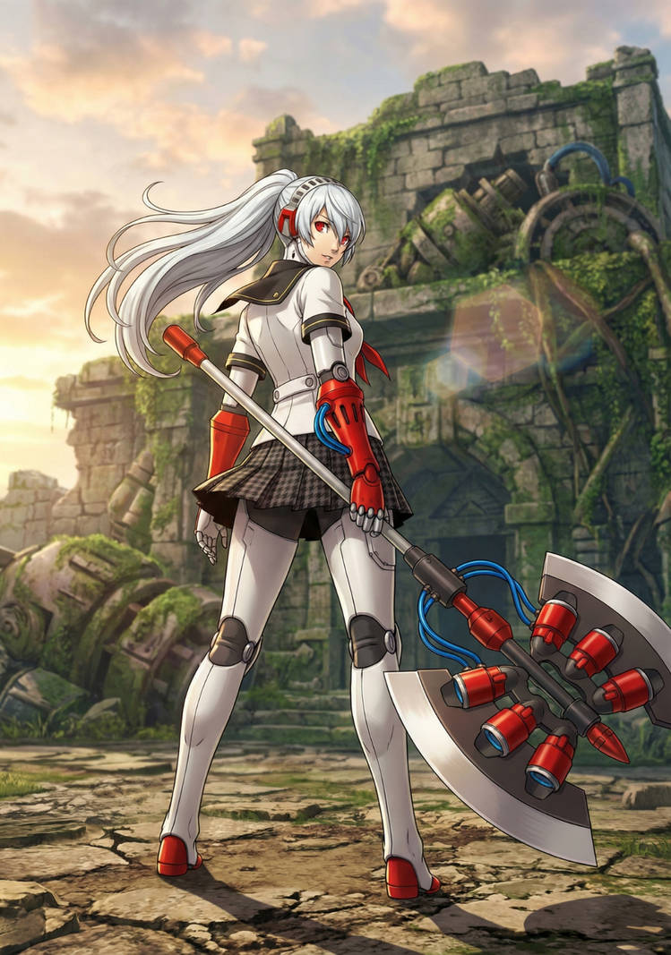 Labrys Render Labrys (Persona 4 Arena) truer design by Waifus-in-DistressAI on DeviantArt