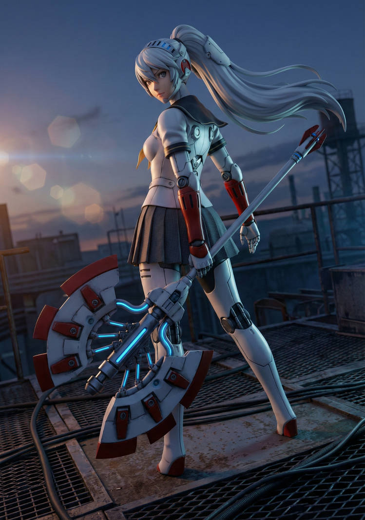 Labrys Render Labrys (Persona 4 Arena) truer design by Waifus-in-DistressAI on DeviantArt
