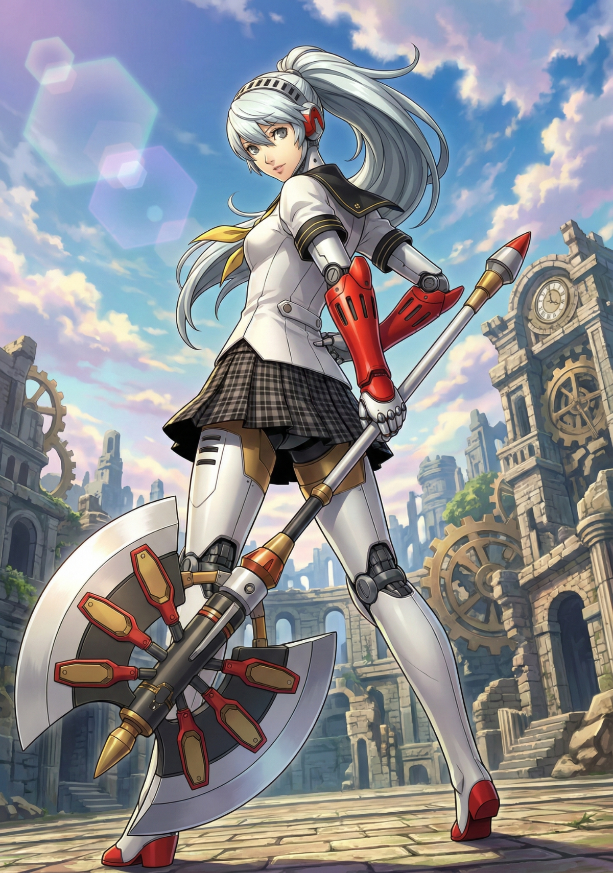 Labrys Render Labrys (Persona 4 Arena) truer design by Waifus-in-DistressAI on DeviantArt