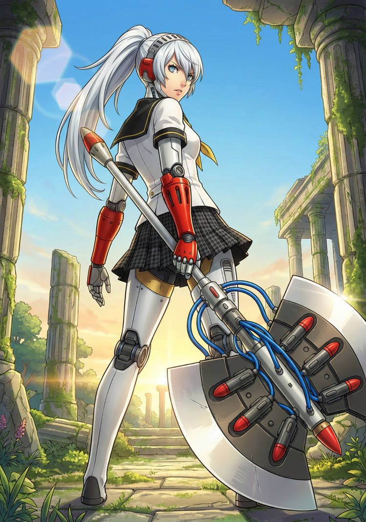 Labrys Render Labrys (Persona 4 Arena) truer design by Waifus-in-DistressAI on DeviantArt