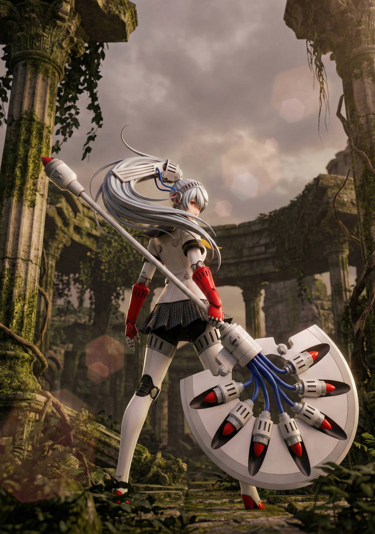 Labrys Render Labrys (Persona 4 Arena) truer design by Waifus-in-DistressAI on DeviantArt