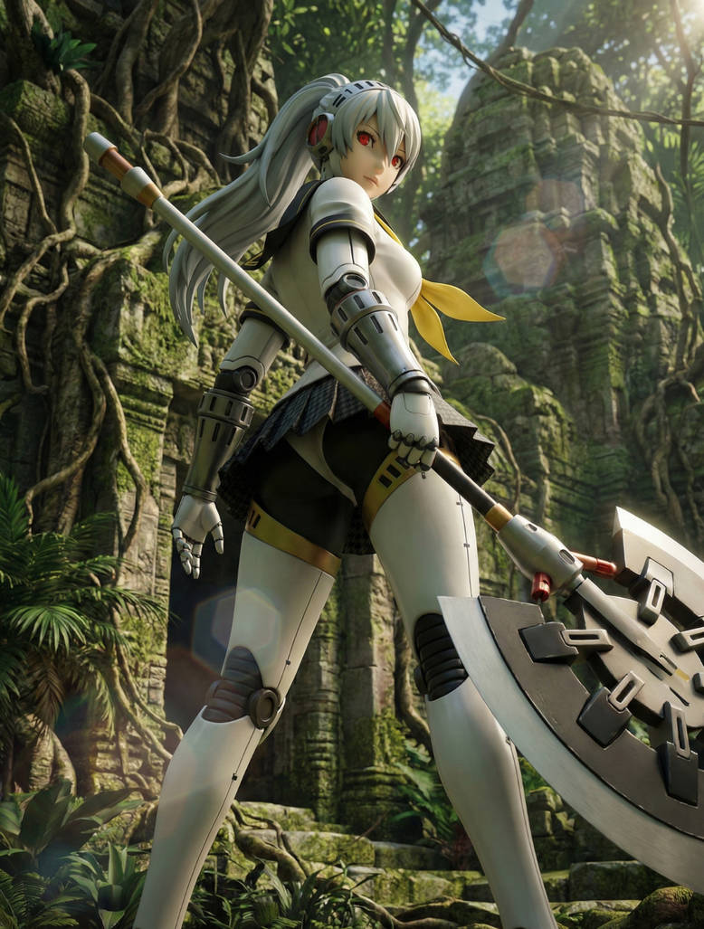 Labrys Render Labrys (Persona 4 Arena) truer design by Waifus-in-DistressAI on DeviantArt
