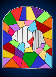 Fish Stainglass Window Design