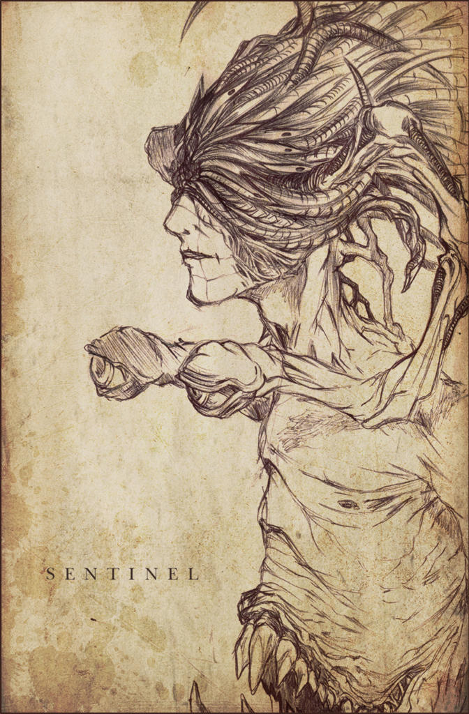 Sentinal Drawing sentinel by BenedictWallace on DeviantArt