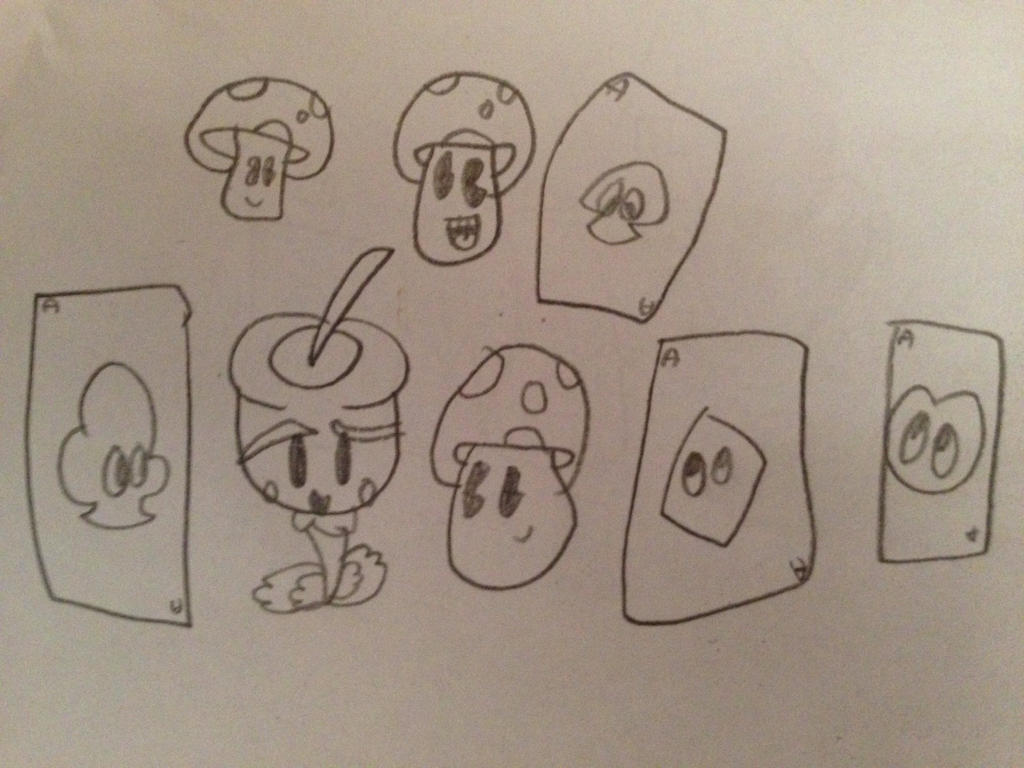 Deviantart Backup Singer Cuphead the musical backup singers by BeePaint5501 on DeviantArt