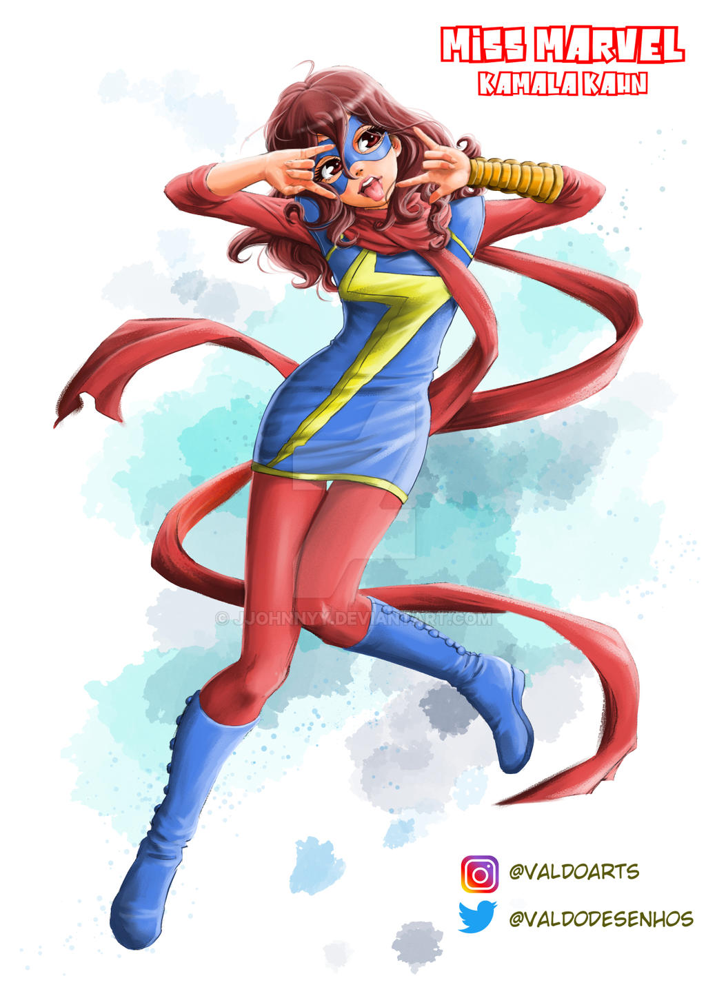 Miss Marvel by jjohnnyy on DeviantArt