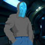 Nakai in a hoodie