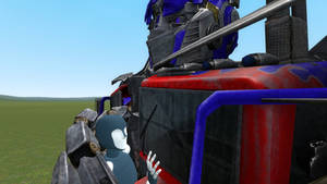 Optimus Prime hugs you