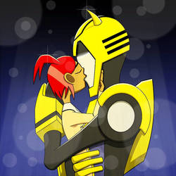 Bee and Sari kiss