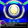Full moon howling - strength of the wolf pack