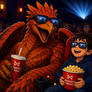 Rodan at the movie theatre