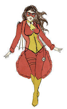 Spider-woman steampunk design