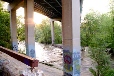 graffiti on the Cuyahoga