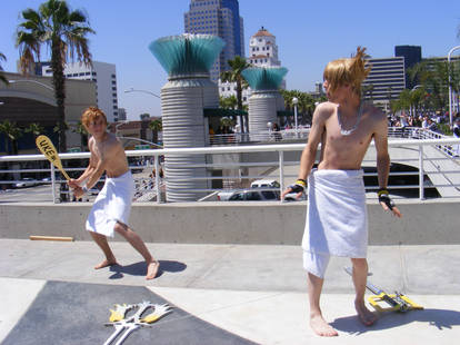 Sora vs Uke Paddle and Roxas