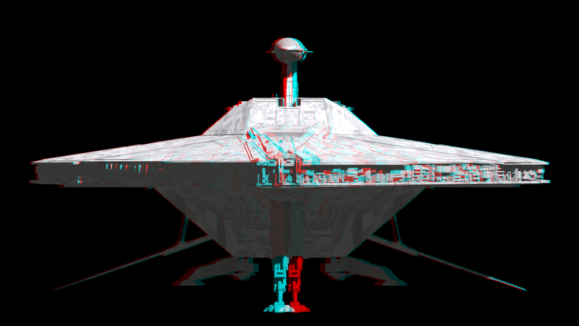 Republic Assault Ship (Anaglyph 3D) [2]