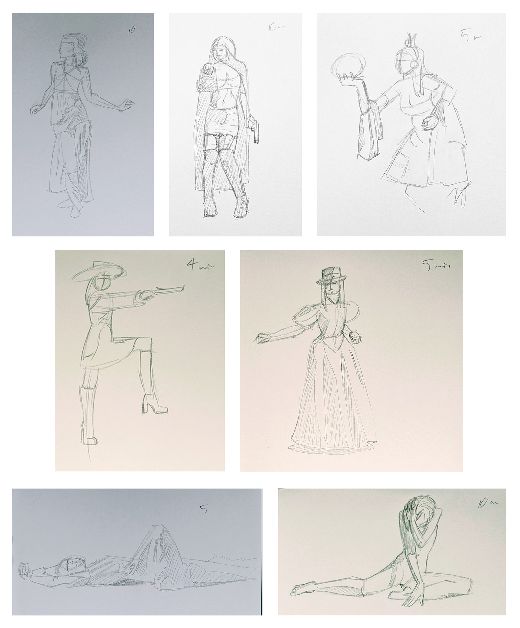 Figure drawing studies - poses by WMDiscovery93 on DeviantArt