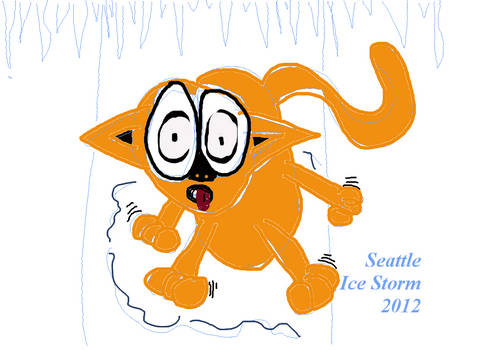 Seattle Ice storm 2012