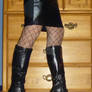 hooker boots and fishnets