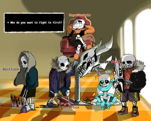 *you faced five sans on judgement hall.