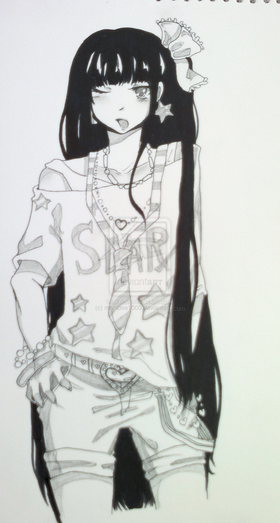 Black Haired Girl By Tumblr To Da On Deviantart