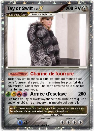 Taylor Swift in card (lvl X)