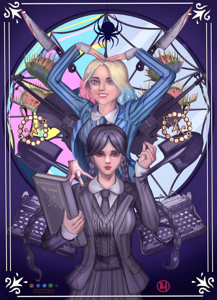 Wednesday Fanart. by Nongning109 on DeviantArt