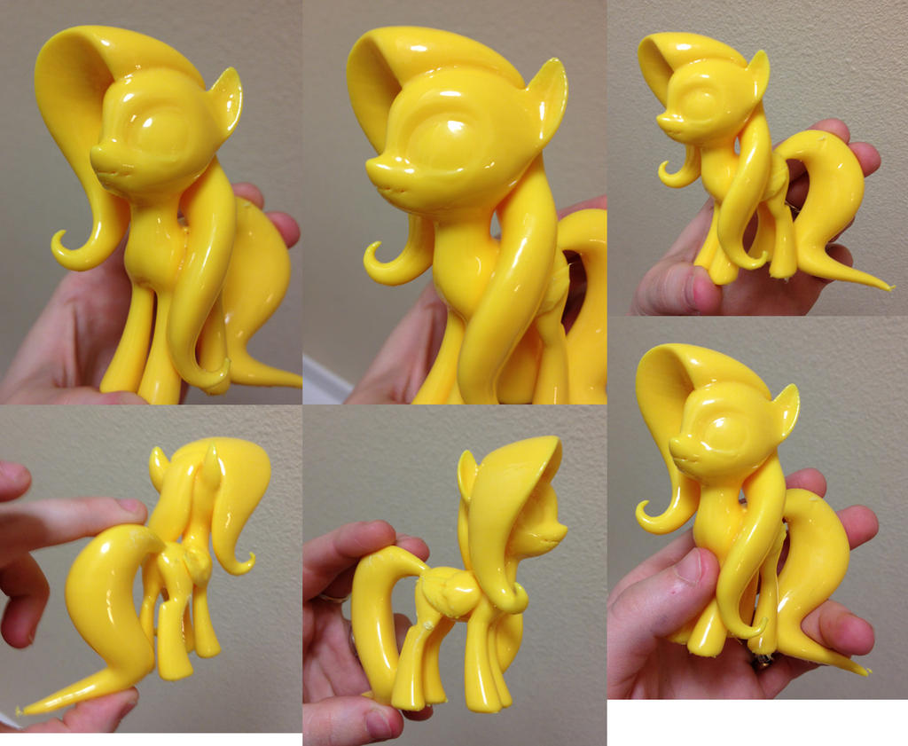 3D Printed Fluttershy Vapor Treated