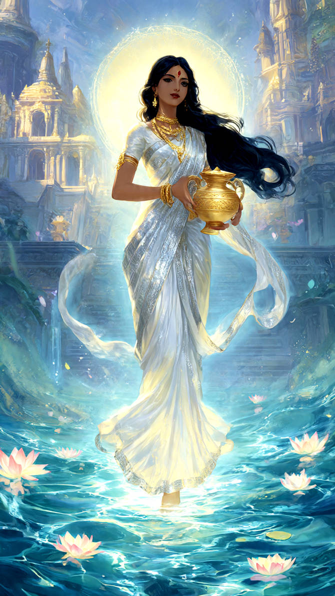 Devi Person Devi of the Celestial Waters by RadishWerks on DeviantArt