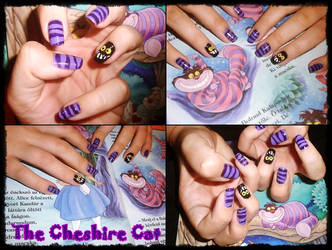 The Cheshire Cat nail art