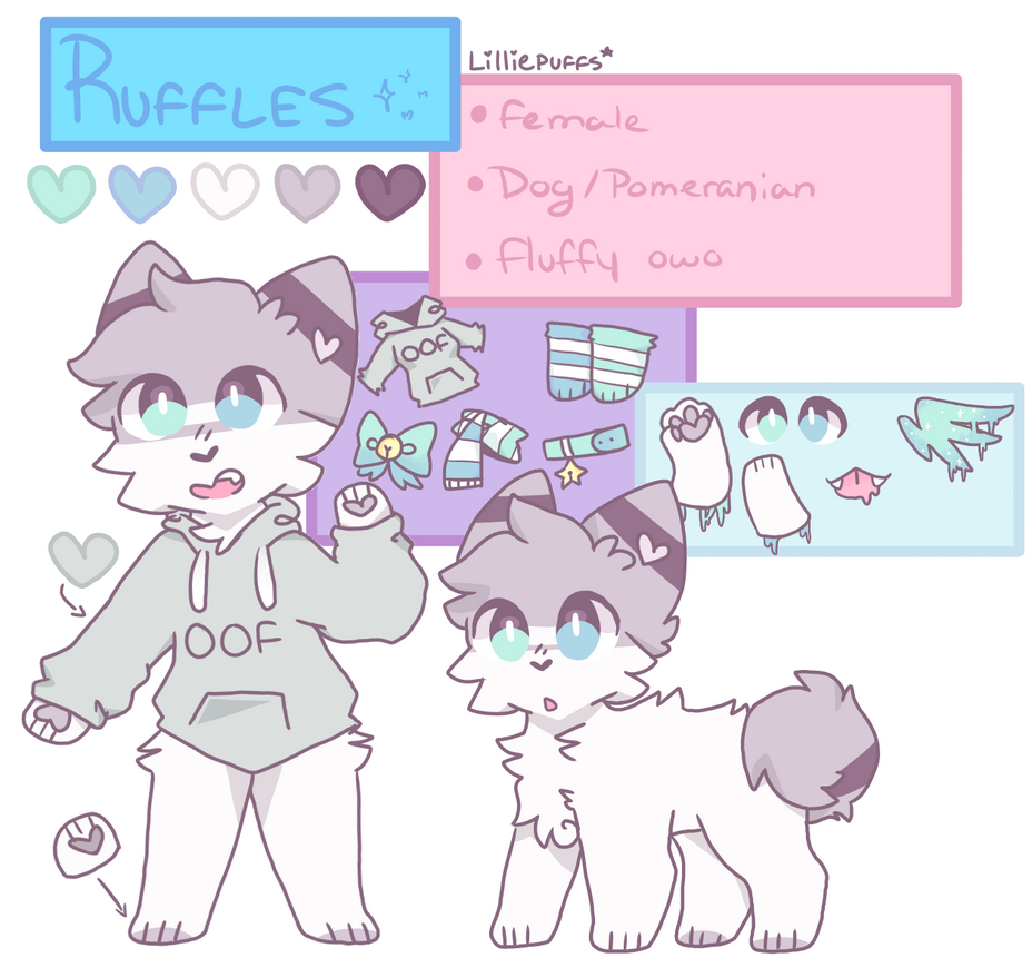 + Ruffles reference sheet + by LilliePuff on DeviantArt